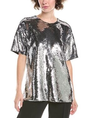 NEW with Tags $295 Michael Kprs Oversized Sequin T-Shirt sz XS